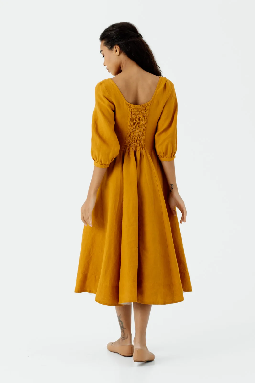 Carmen Dress, 3/4 Sleeve