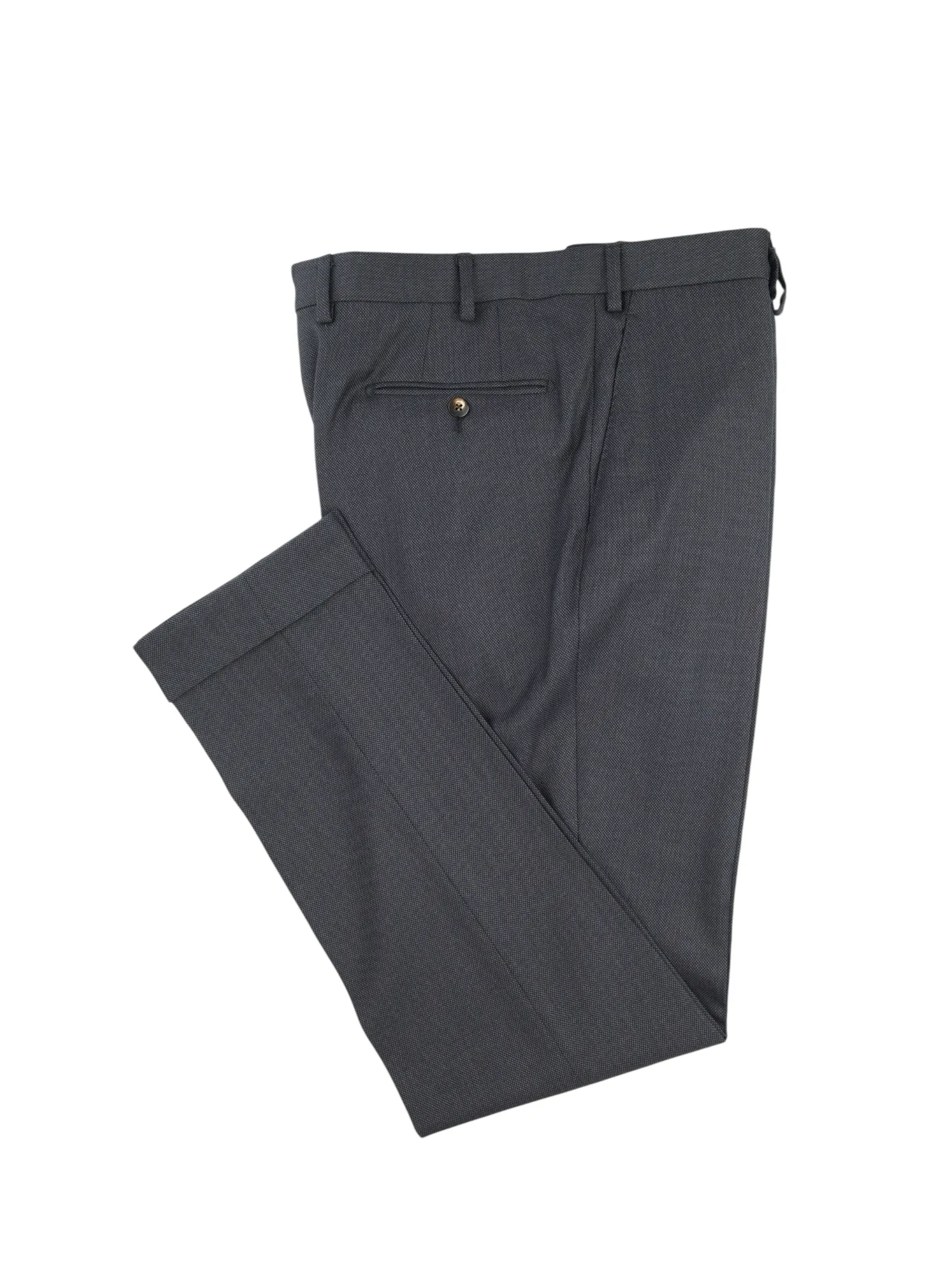 Caruso Anthracite Super 150's "Australis" Birdseye Boheme Suit   Extra Trousers