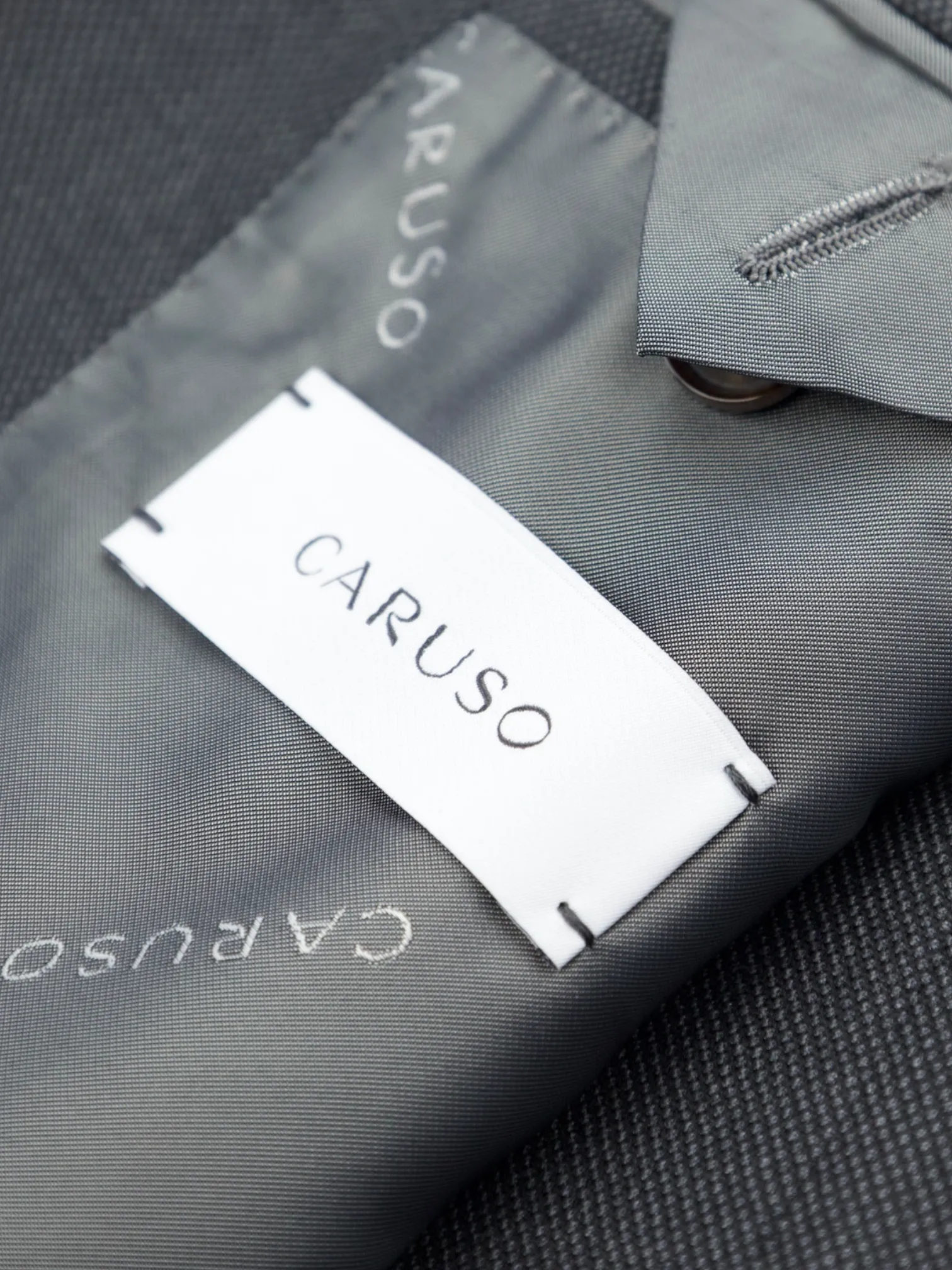 Caruso Anthracite Super 150's "Australis" Birdseye Boheme Suit   Extra Trousers