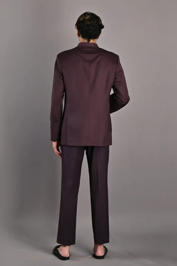 Casper Abstract Embroidered Bandhgala Jacket Set