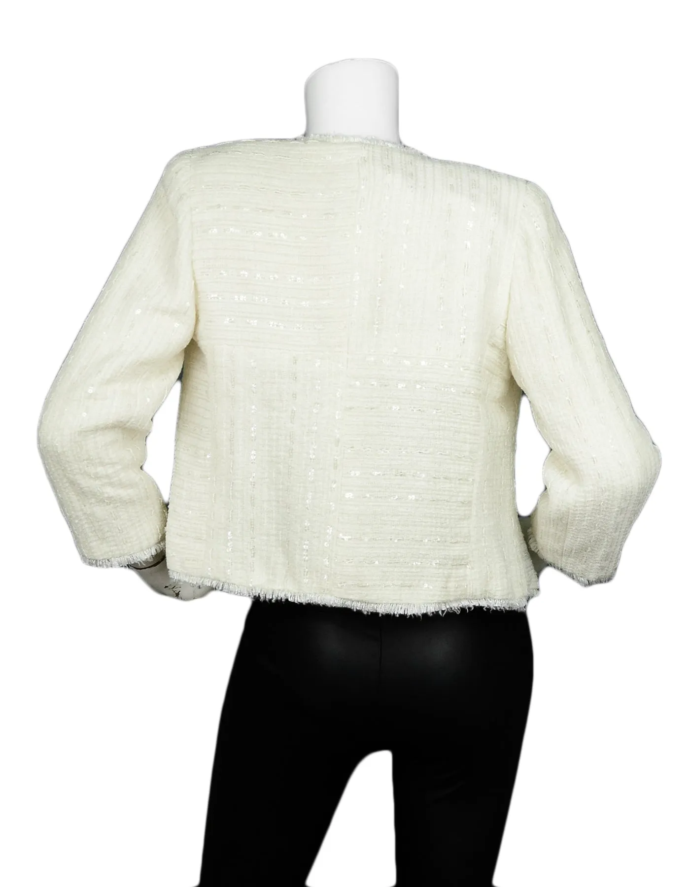 Chanel Cream Boucle Jacket and Shell sz 40