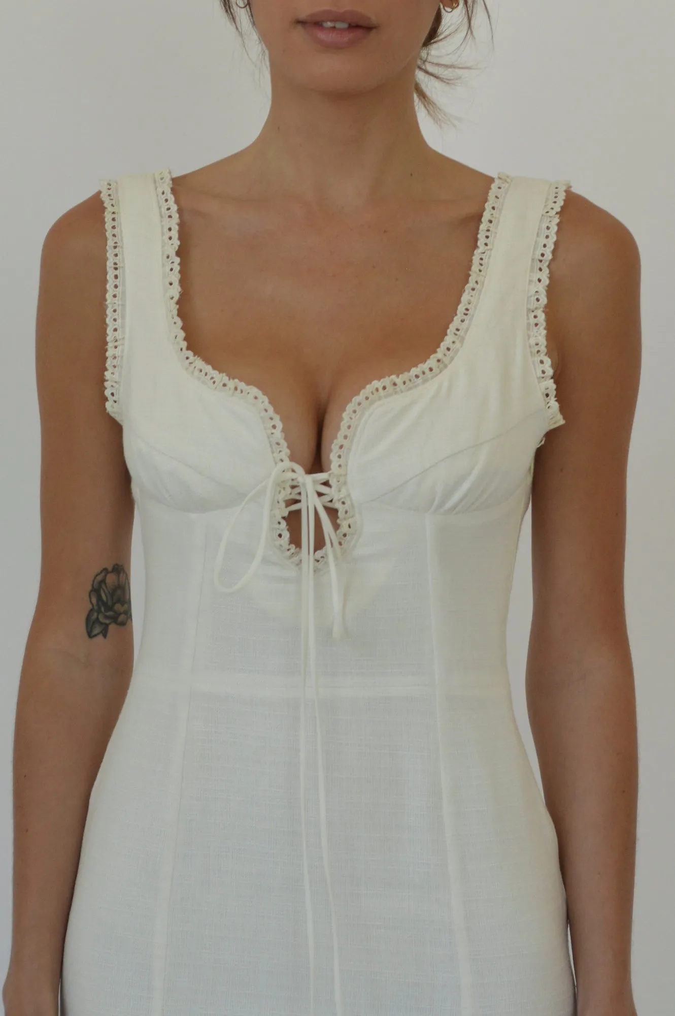 CHANTAL DRESS - IVORY