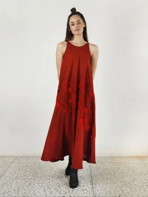 Cherry Red Maxi Dress