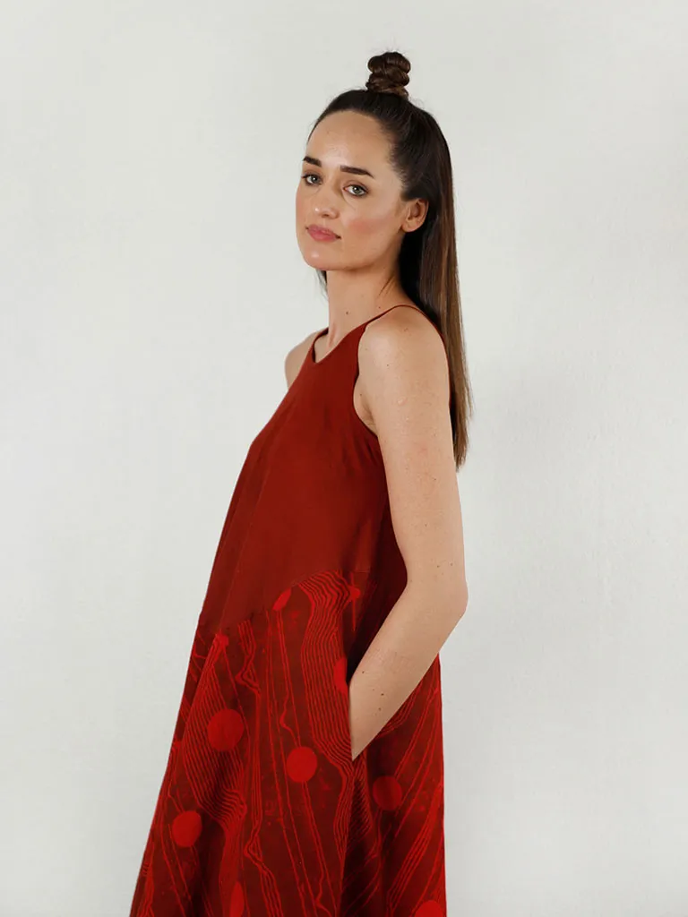 Cherry Red Maxi Dress