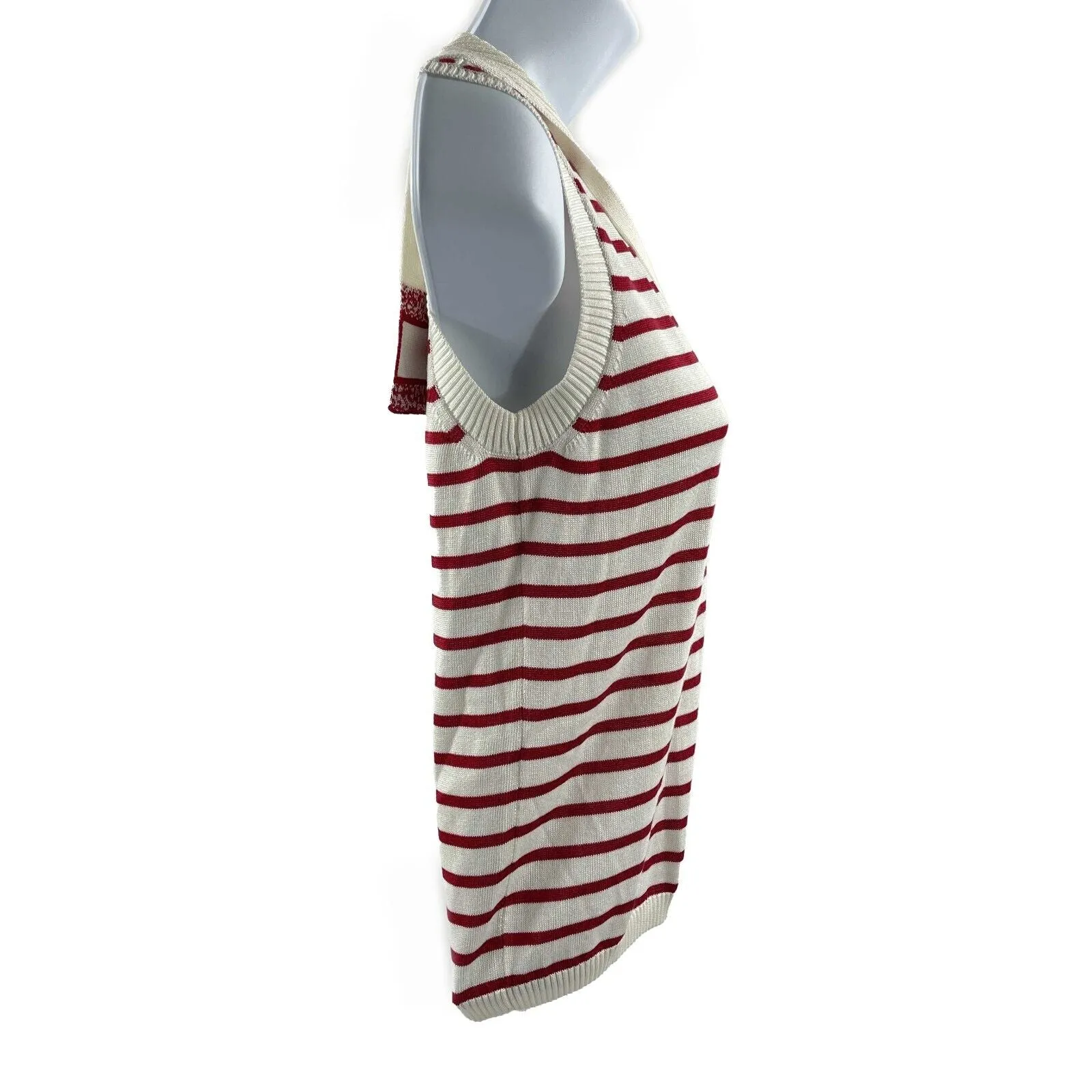 Christian Dior - Dioriviera Capri Striped Sailor Tank - Red - 34- US 2 - Top