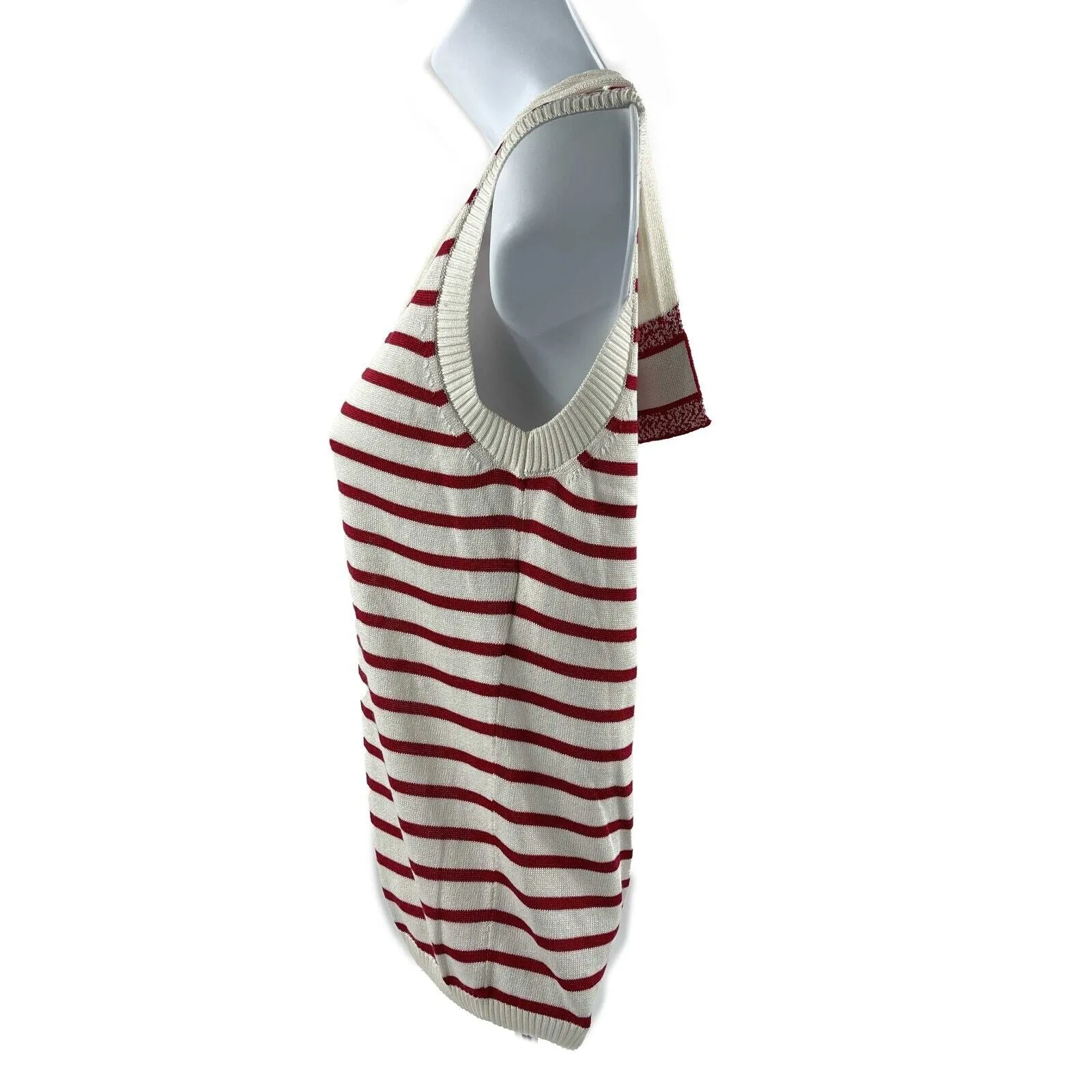 Christian Dior - Dioriviera Capri Striped Sailor Tank - Red - 34- US 2 - Top