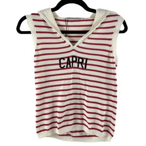 Christian Dior - Dioriviera Capri Striped Sailor Tank - Red - 34- US 2 - Top