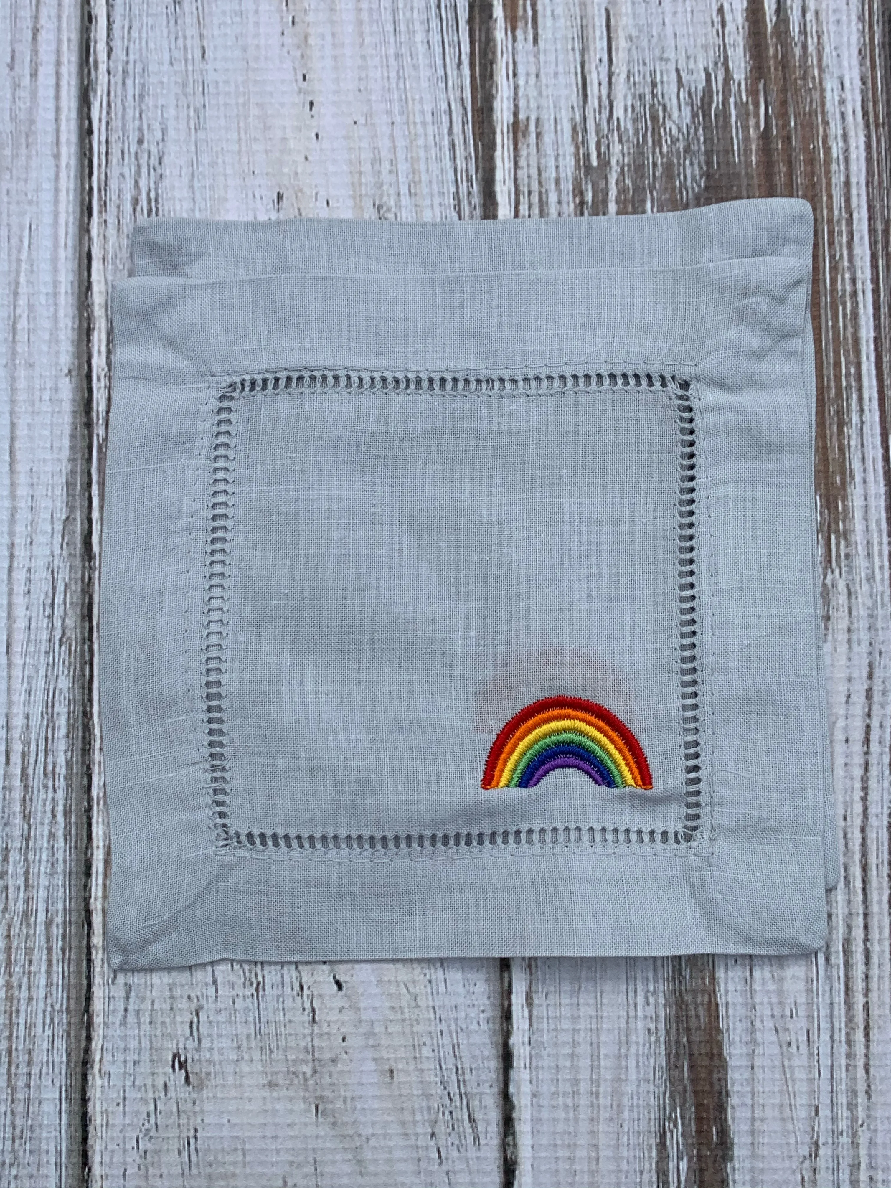 Cocktail Napkins-Rainbow Design-Set of 4