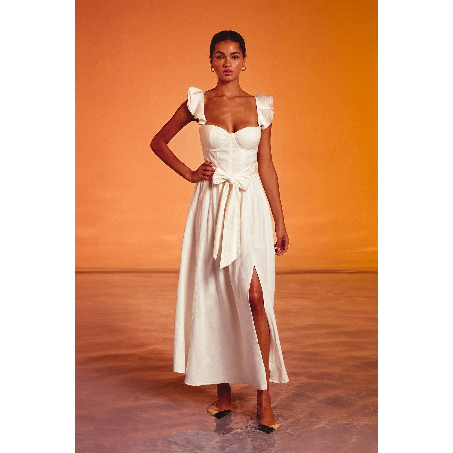 Corset Flutter Dress