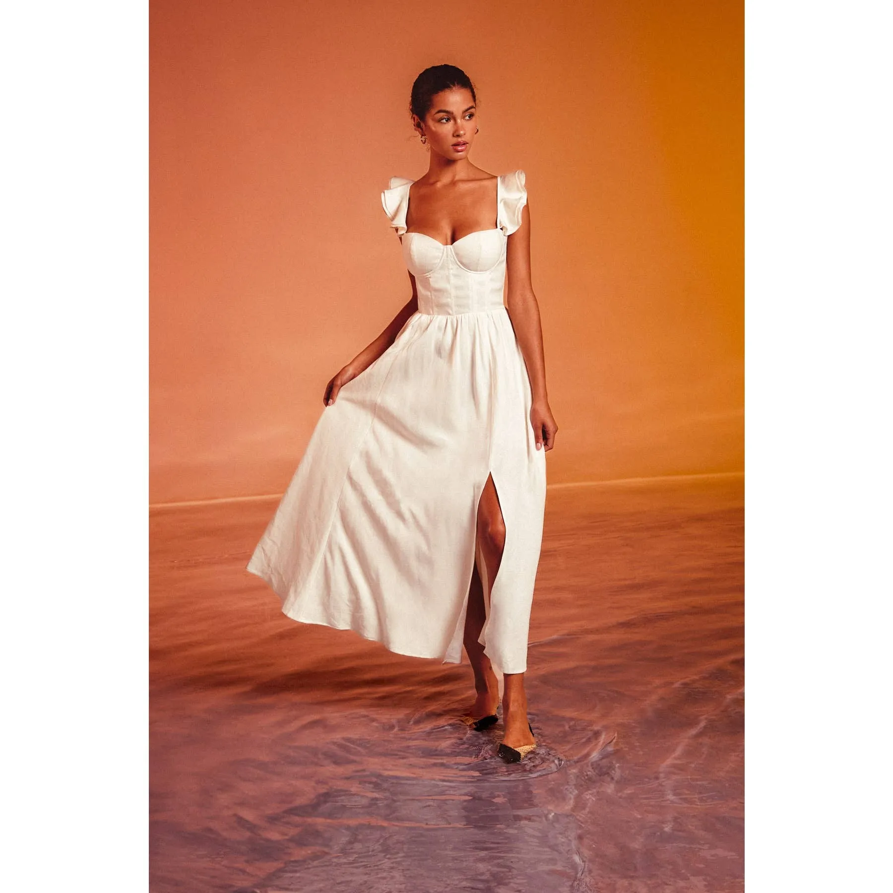 Corset Flutter Dress