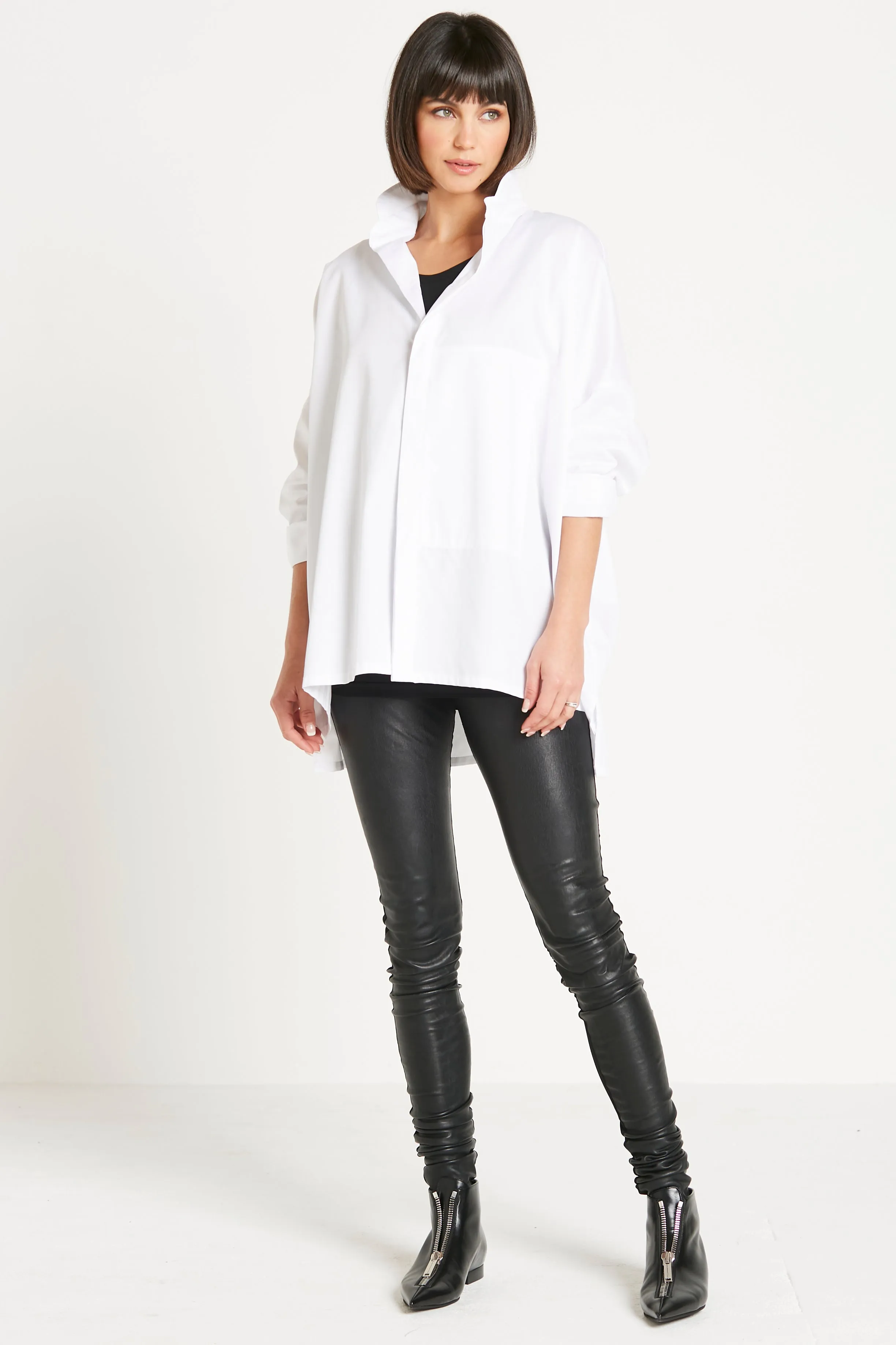 Cotton Fine Rib Signature Shirt