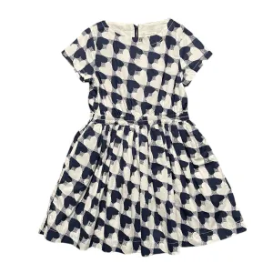 Crewcuts Cotton Poplin Heart Print Dress