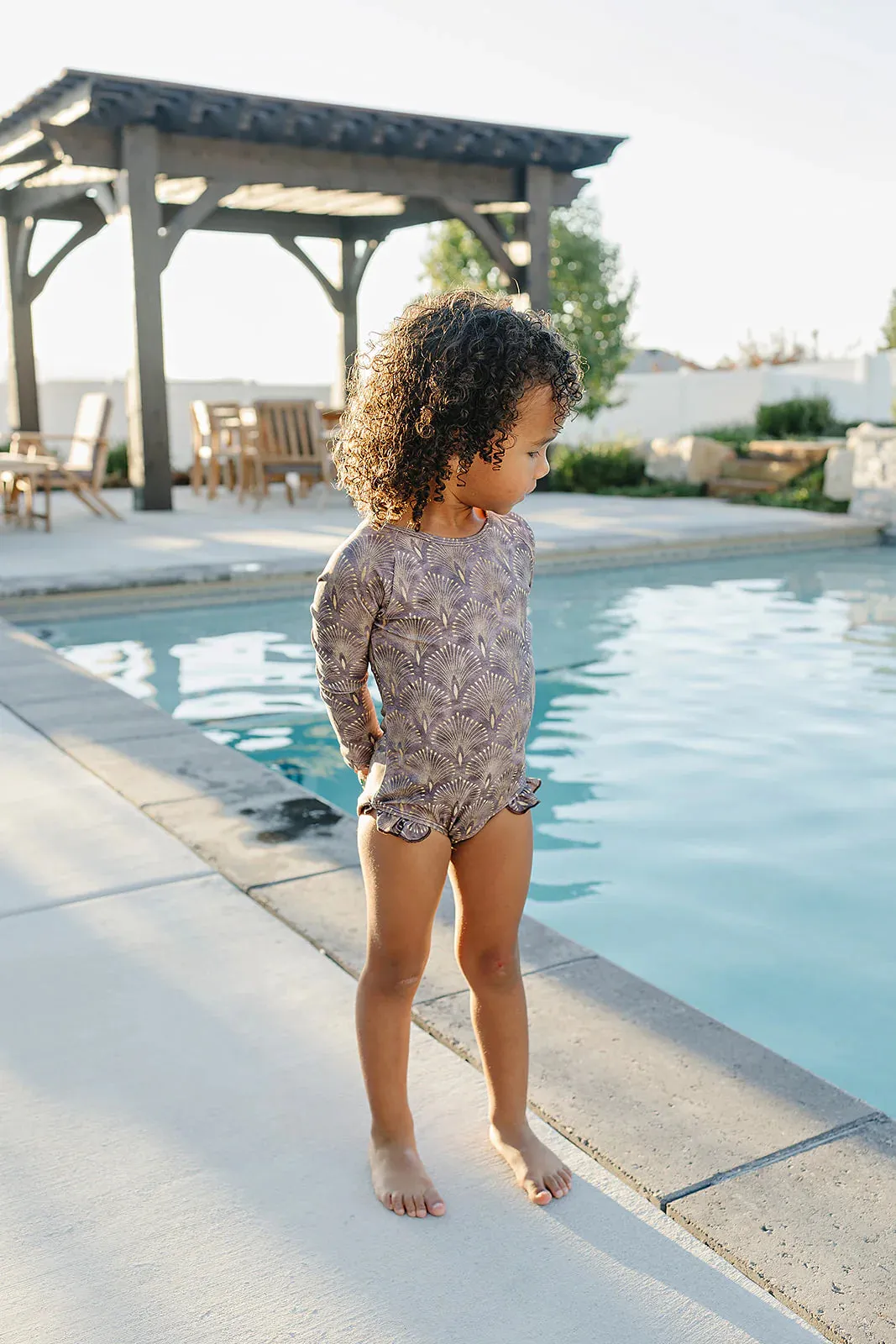 Current Tyed Ruffle Rashguard Suit