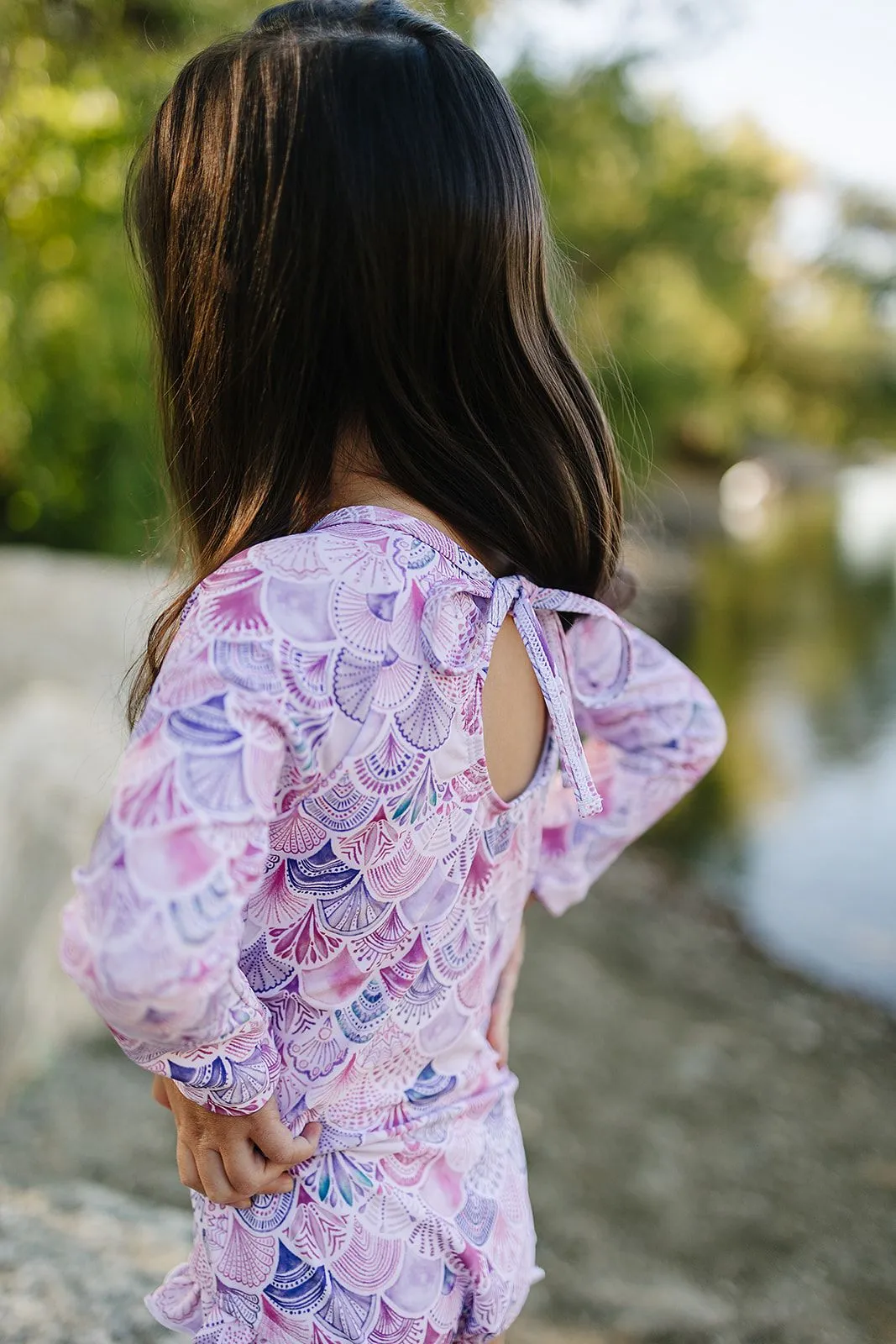 Current Tyed Ruffle Rashguard Suit