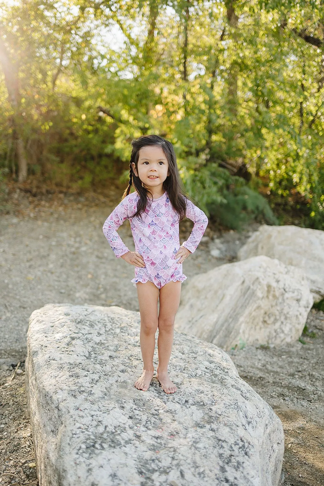 Current Tyed Ruffle Rashguard Suit