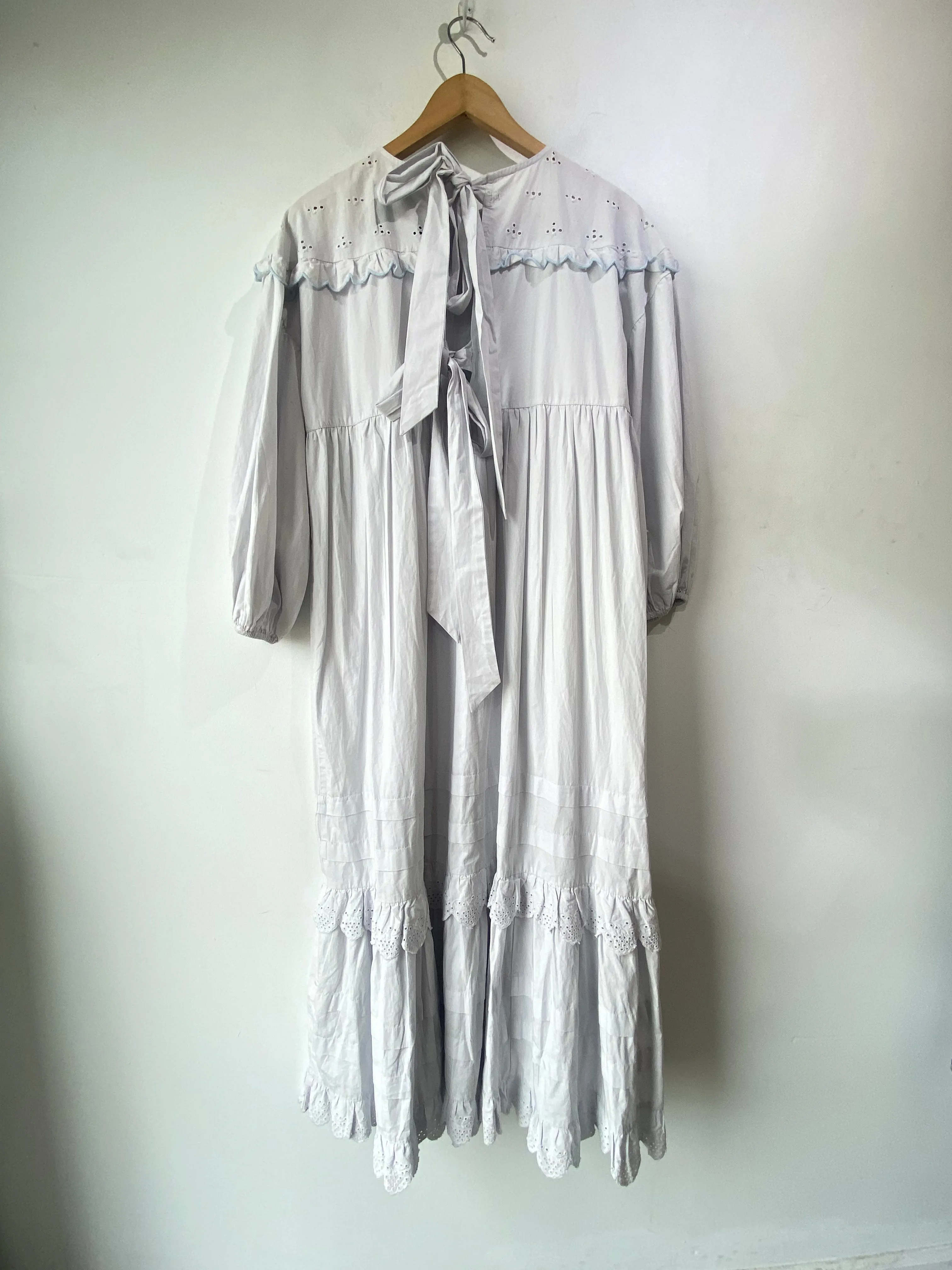 Damson Madder Pale Blue Maxi Dress