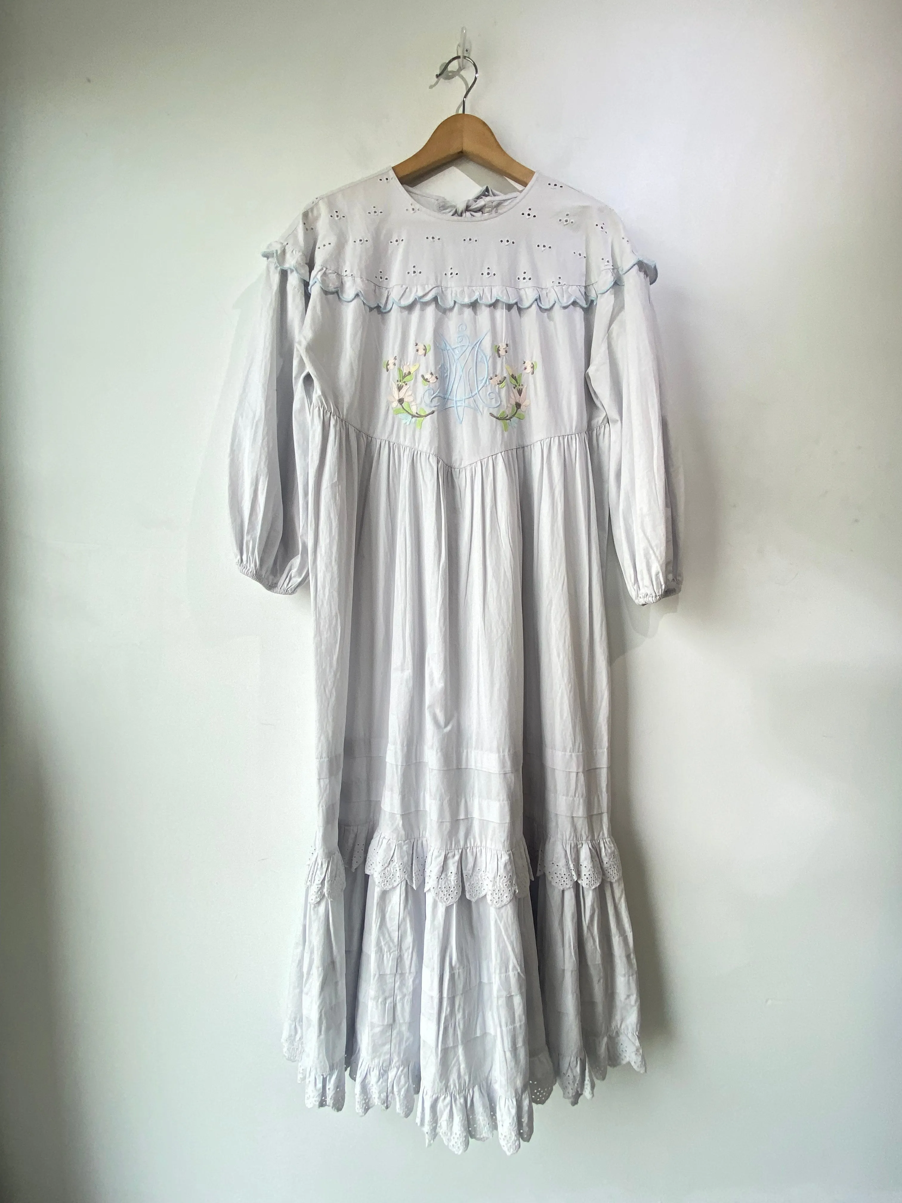 Damson Madder Pale Blue Maxi Dress