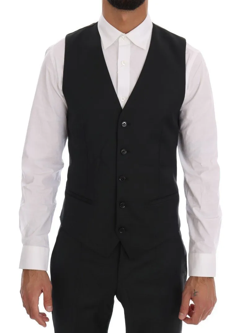 Dark Green Wool Two Button Slim Fit