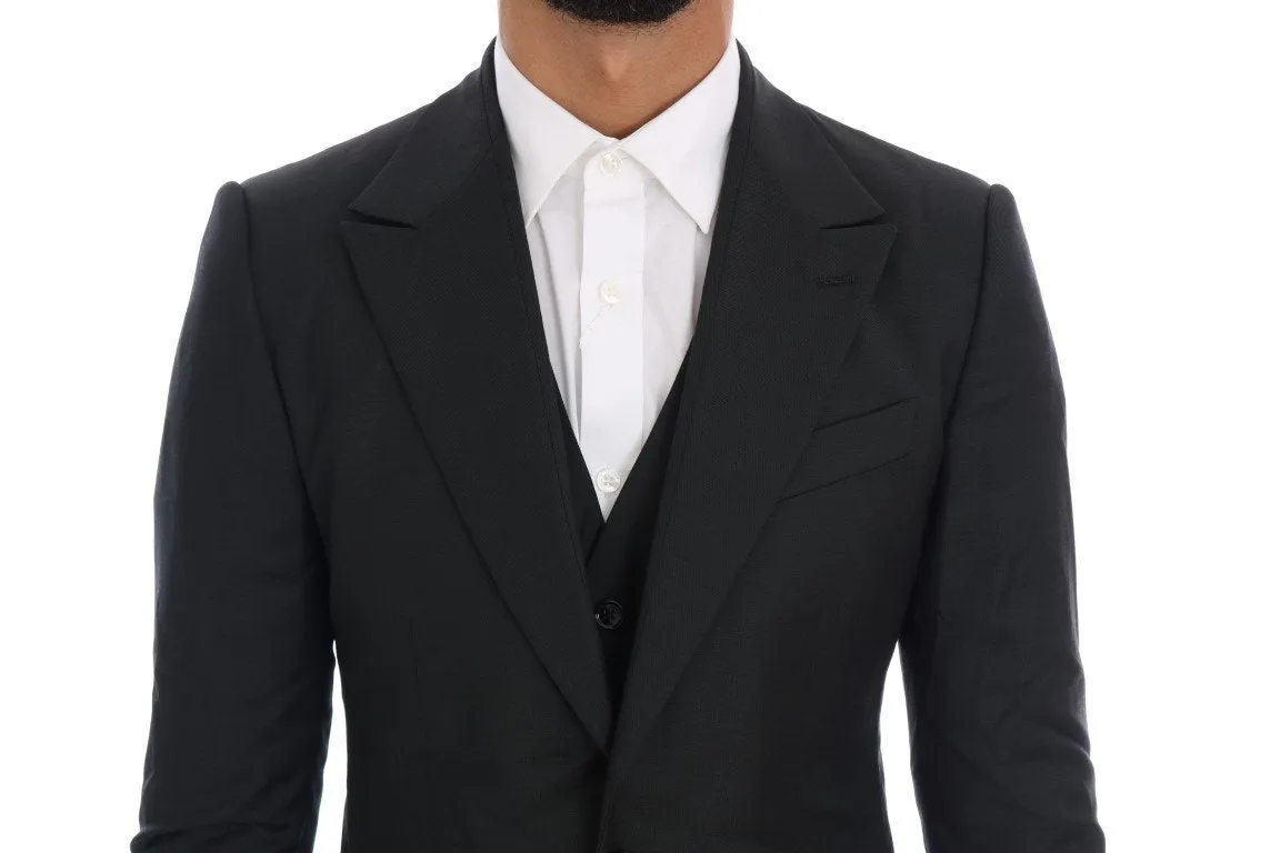 Dark Green Wool Two Button Slim Fit