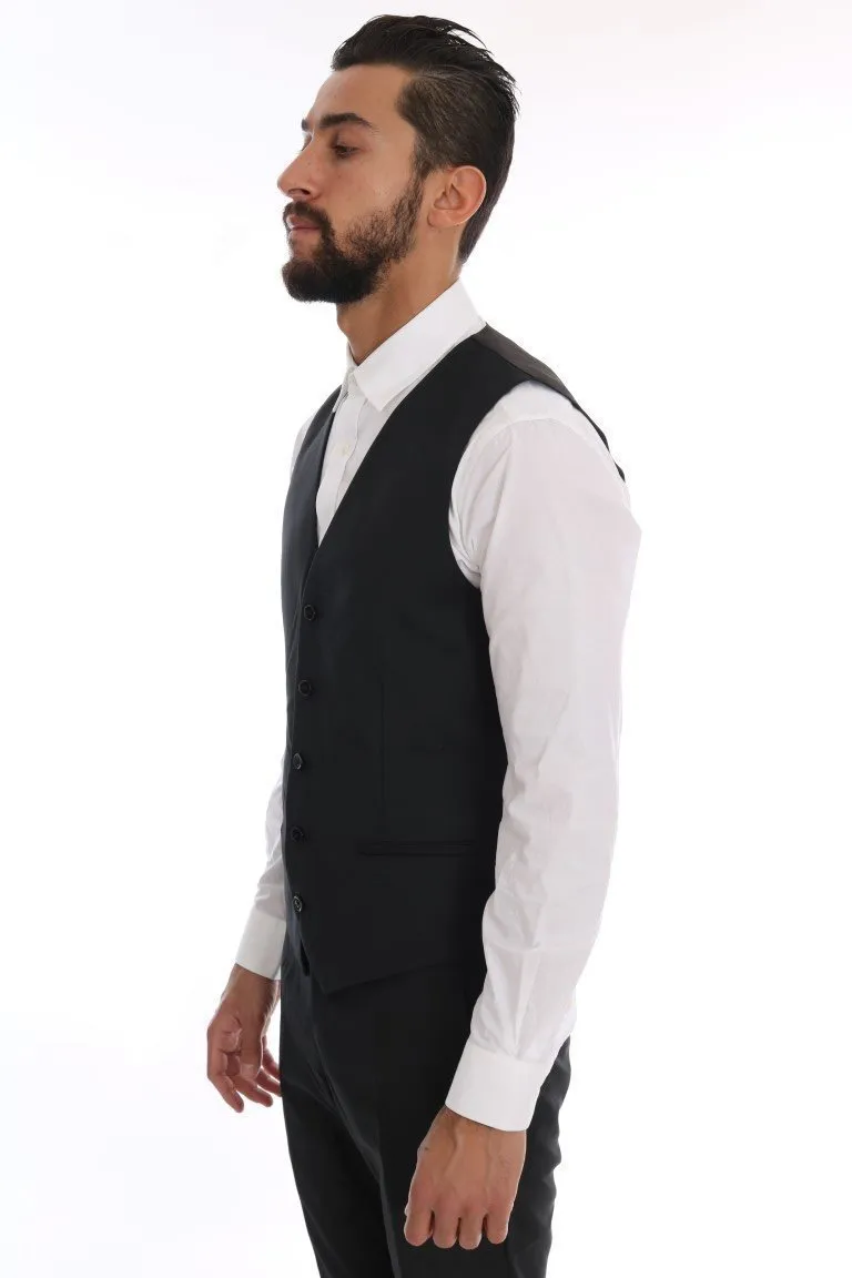 Dark Green Wool Two Button Slim Fit
