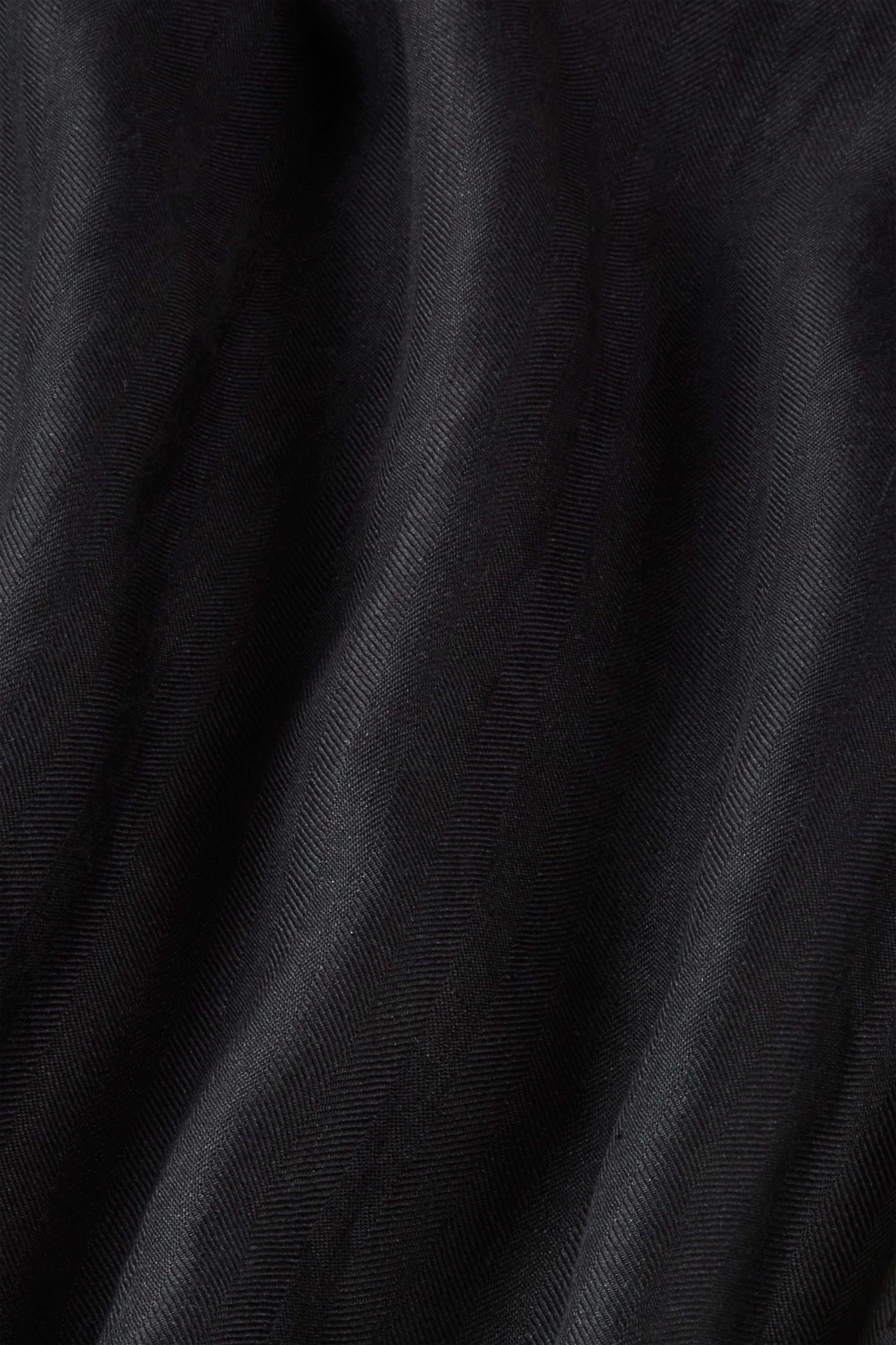 Delphi Linen Flared Maxi Dress - Black