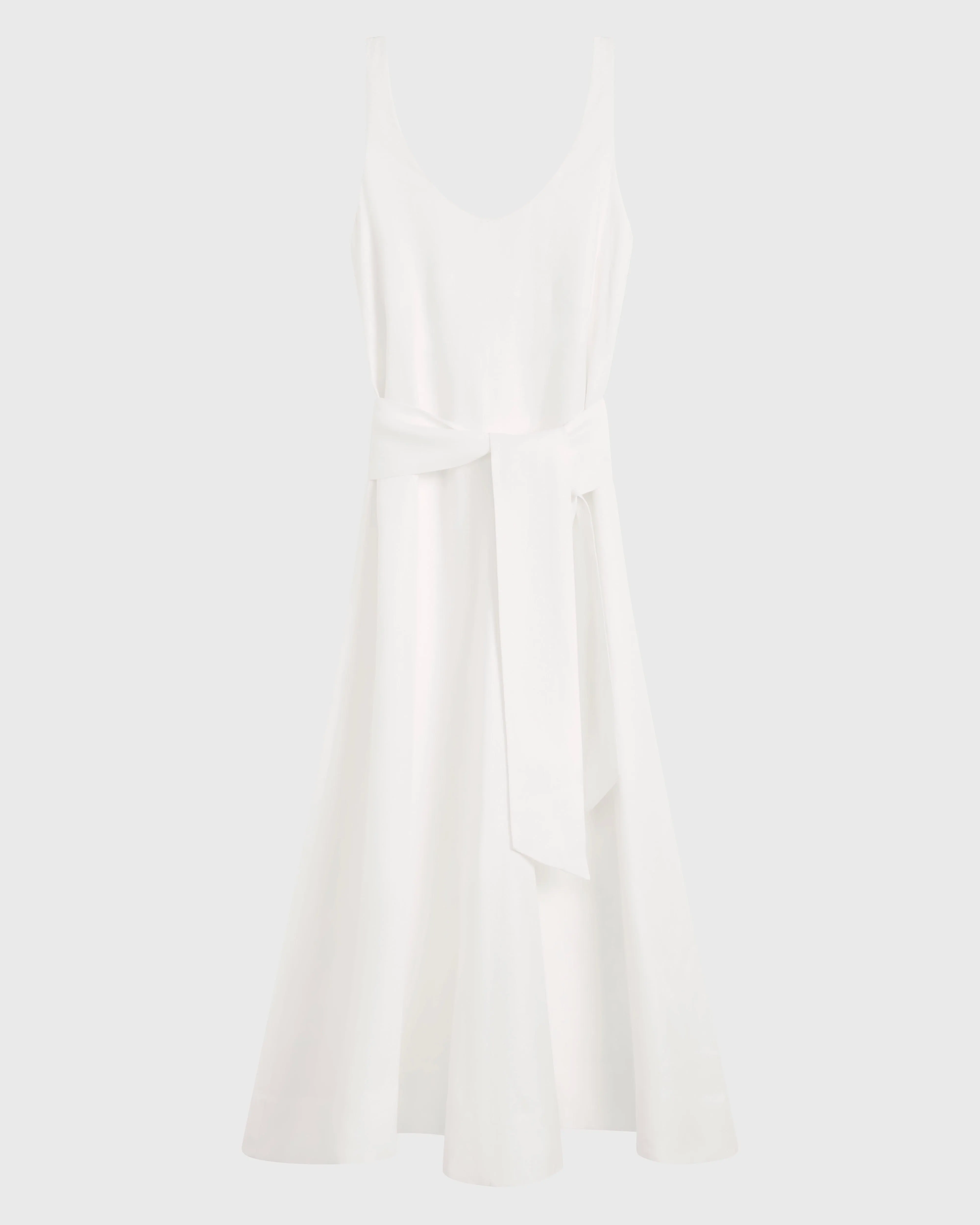 Delphi Scoop Neck Maxi Dress - White