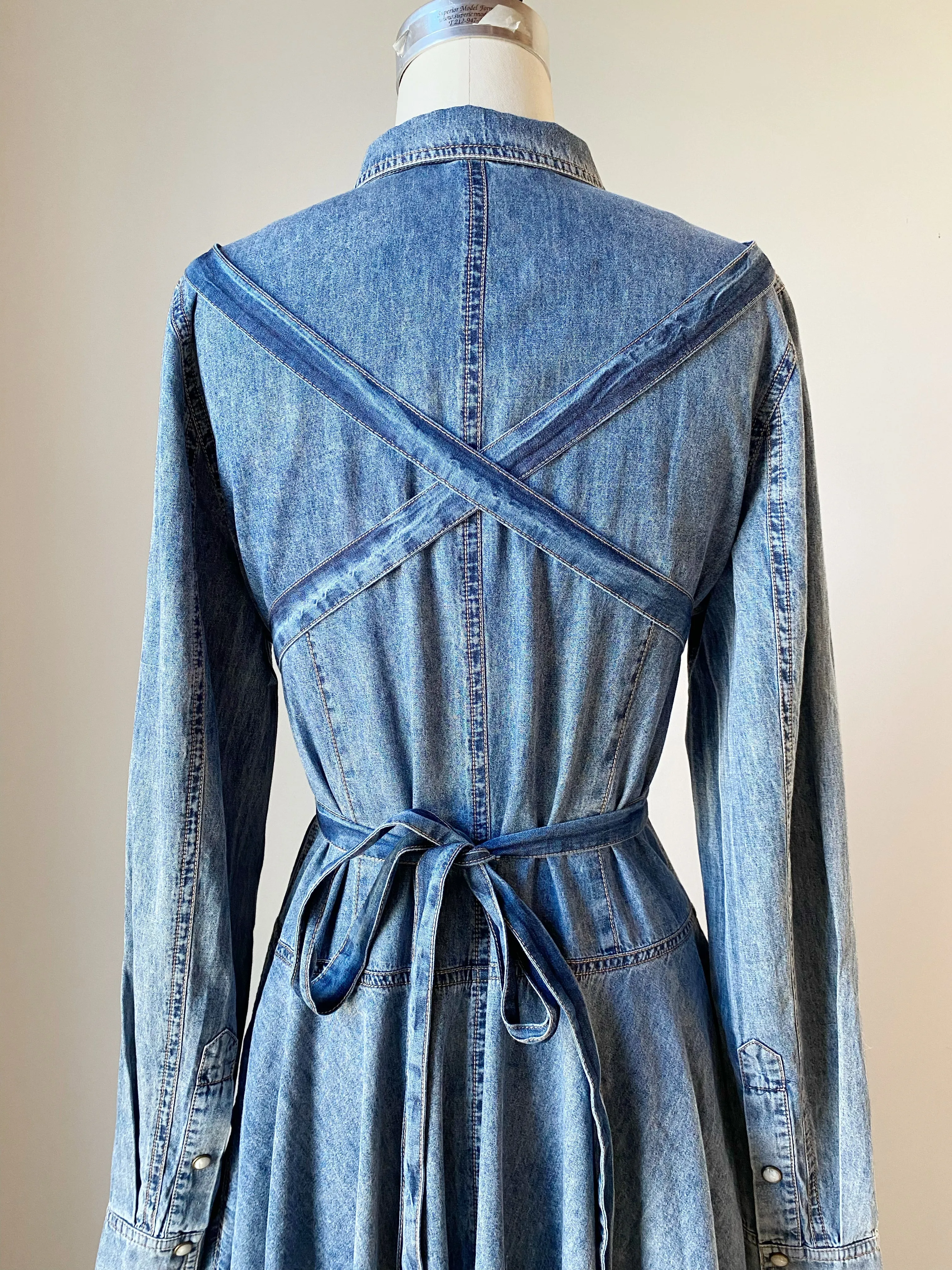 denim amanda dress