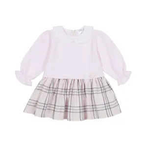 Deolinda Pink Check Rose Bud Dress