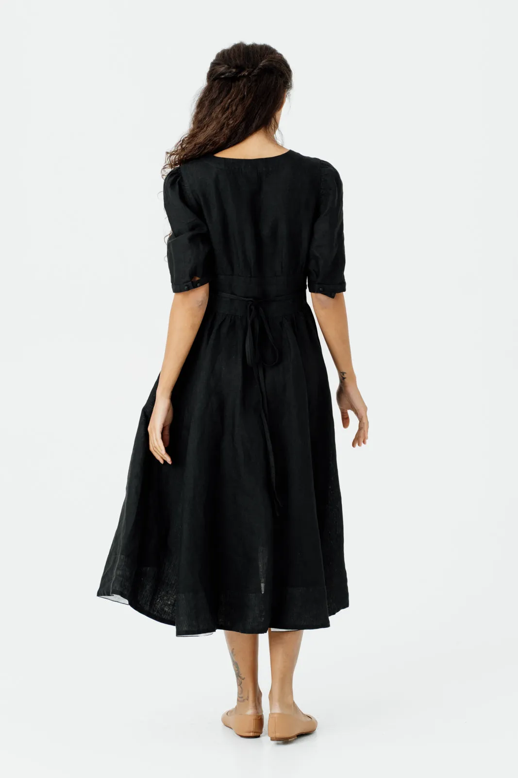 Diane Dress, Puffed Sleeve
