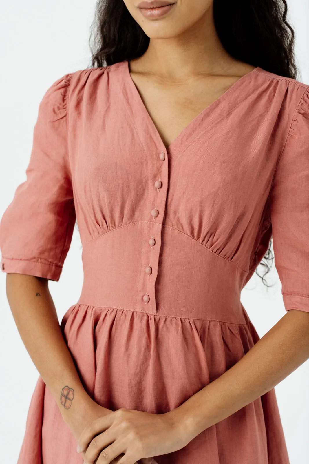Diane Dress, Puffed Sleeve