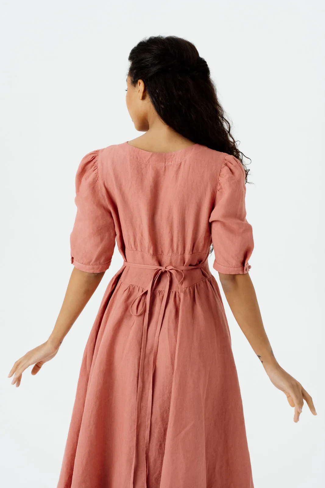 Diane Dress, Puffed Sleeve