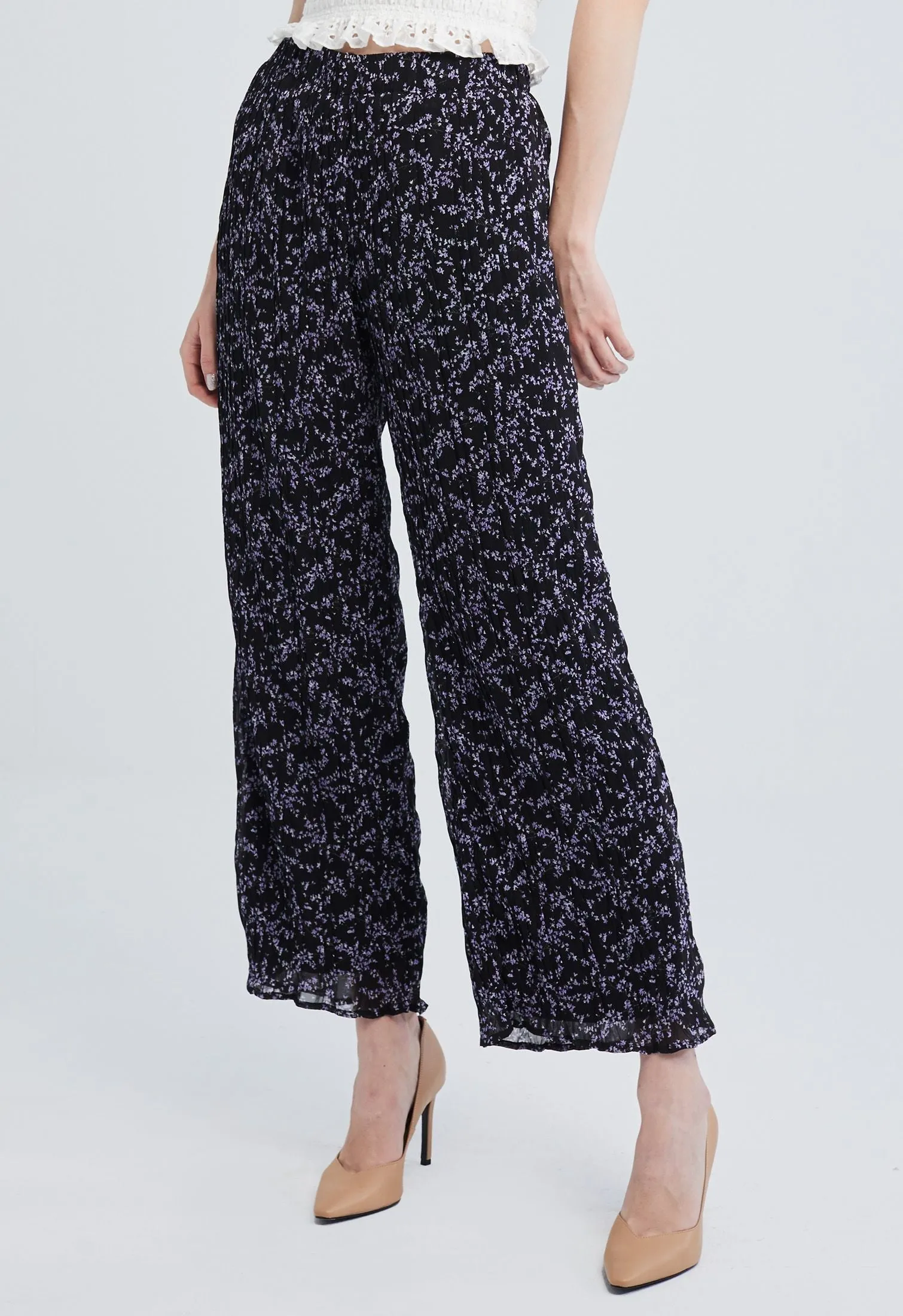 Ditsy Floral Crimp Pants