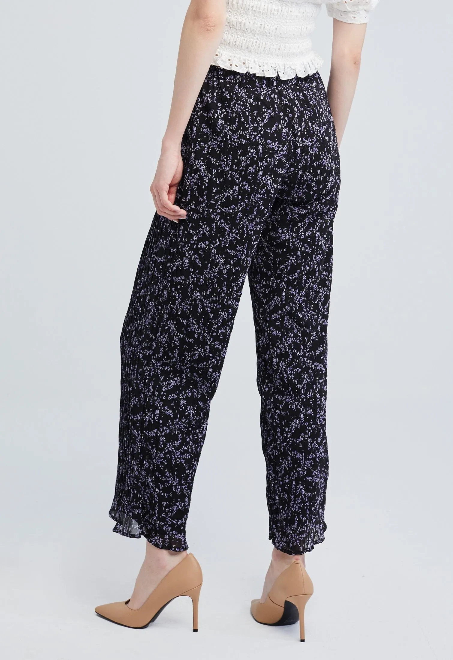 Ditsy Floral Crimp Pants