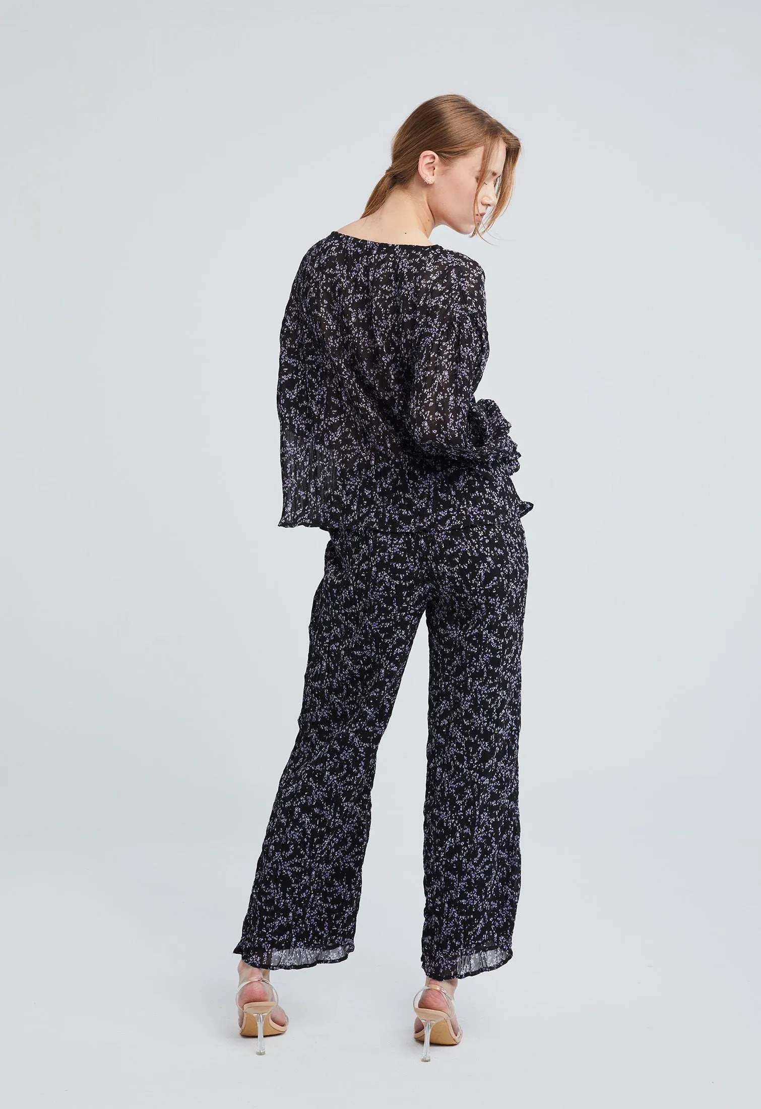 Ditsy Floral Crimp Pants