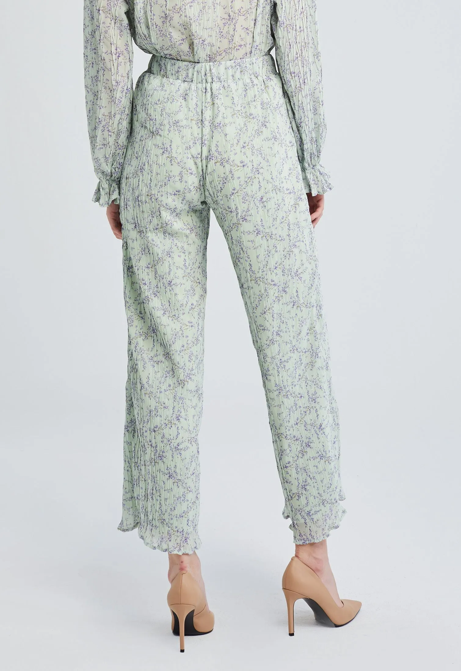 Ditsy Floral Crimp Pants
