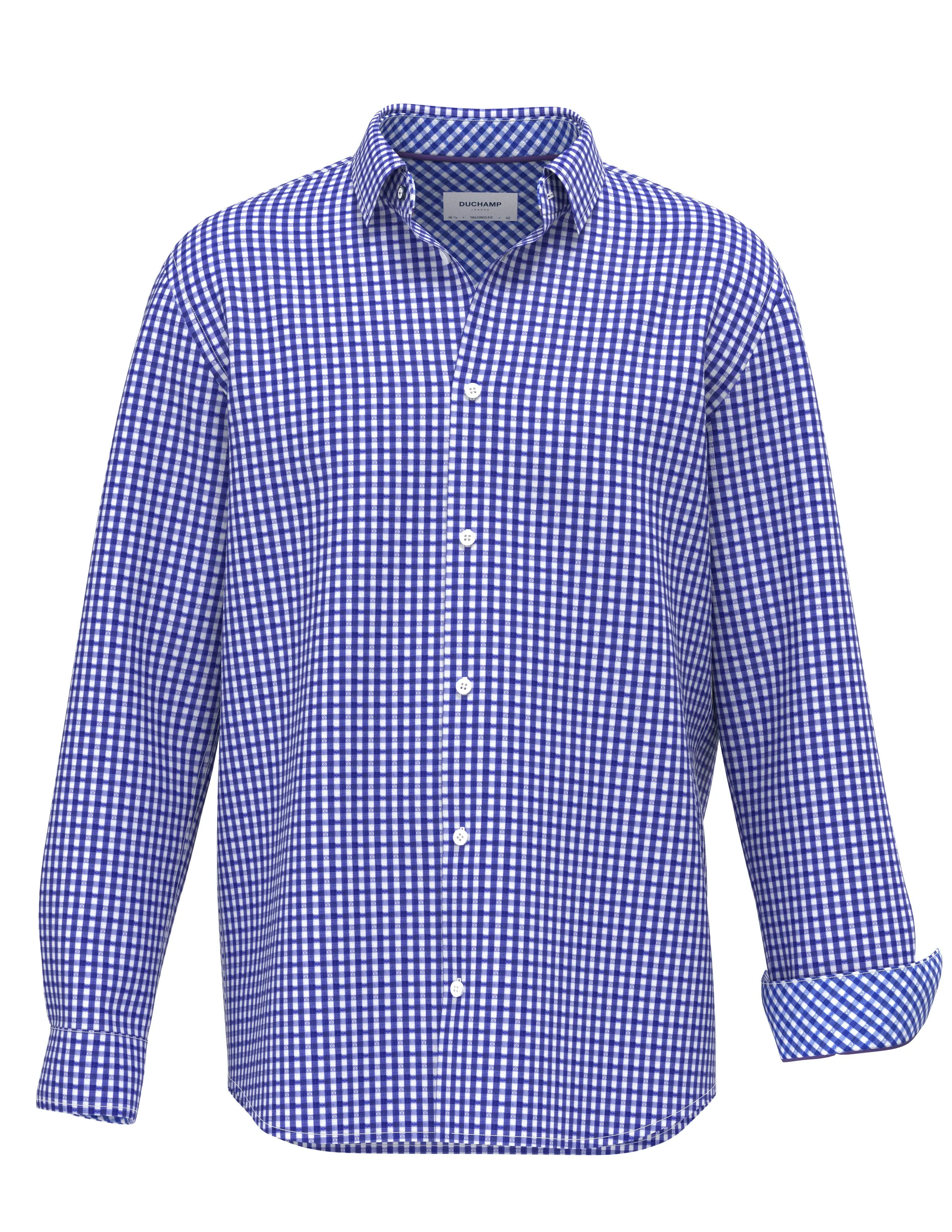 Duchamp London Fancy Gingham Dress Shirt