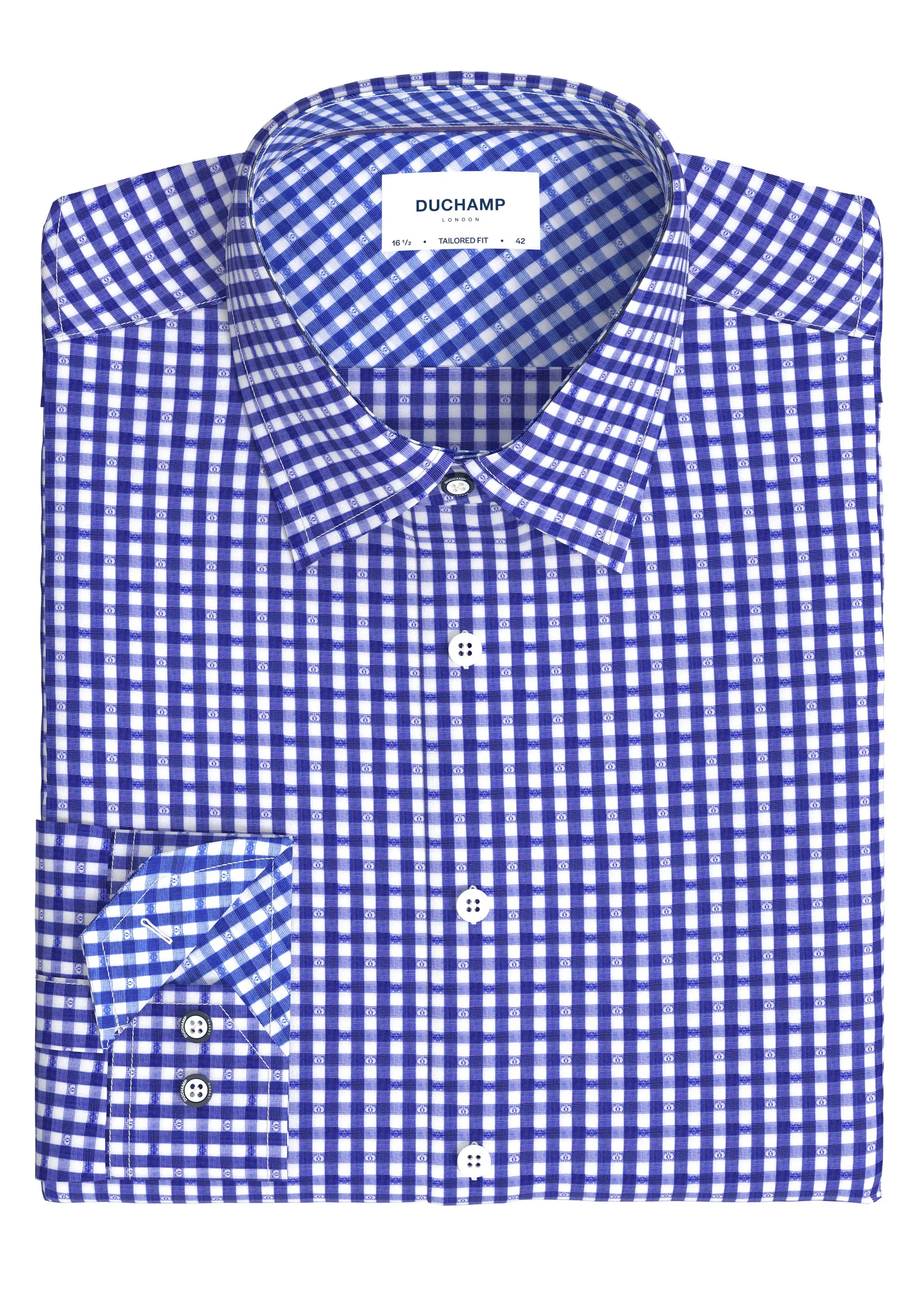 Duchamp London Fancy Gingham Dress Shirt
