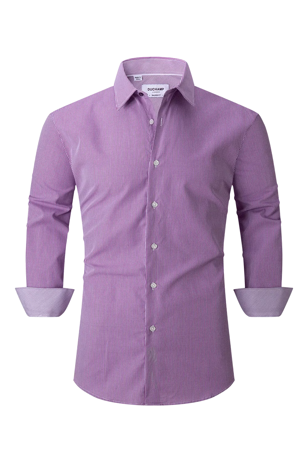 Duchamp London Micro Gingham Dress Shirt