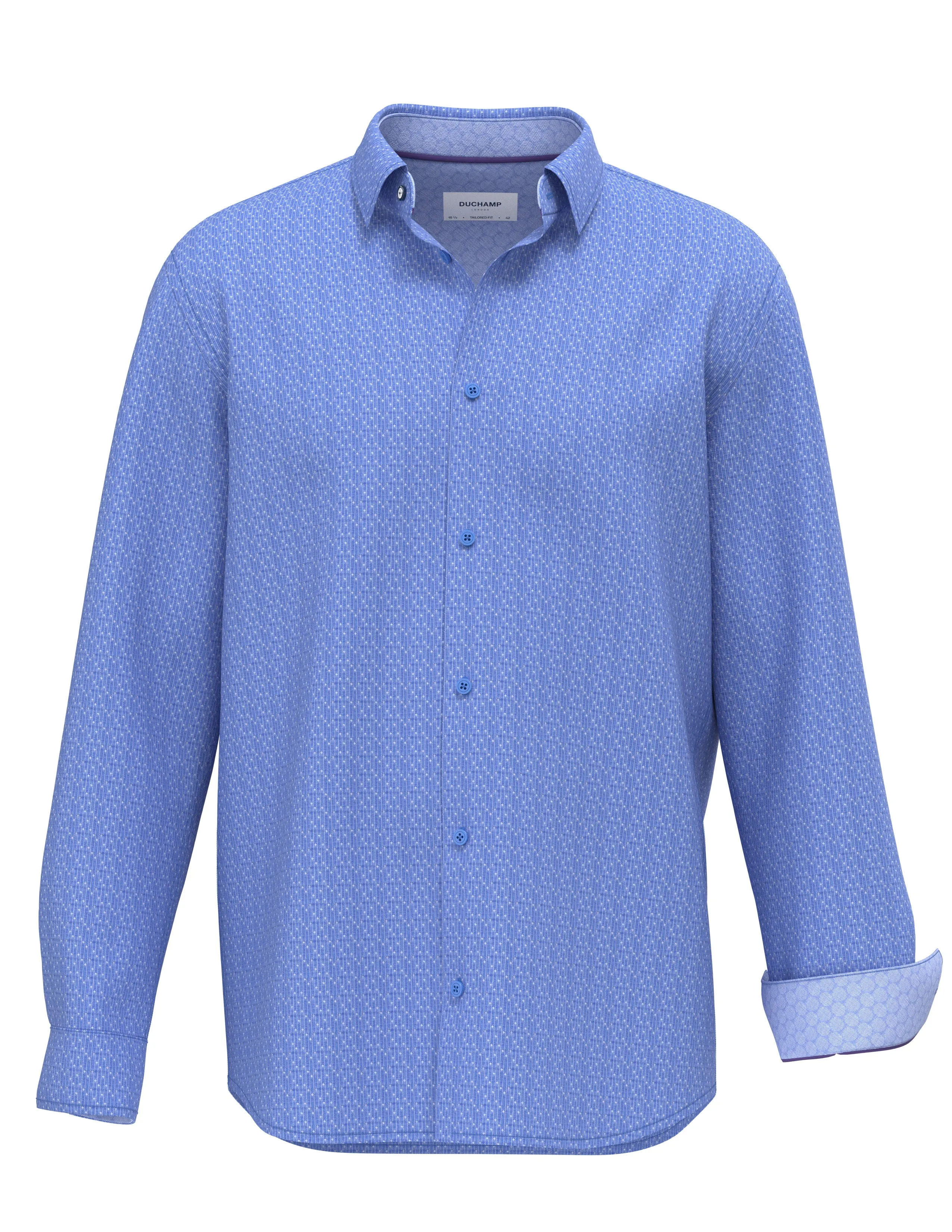 Duchamp London Modern Stripe Dress Shirt