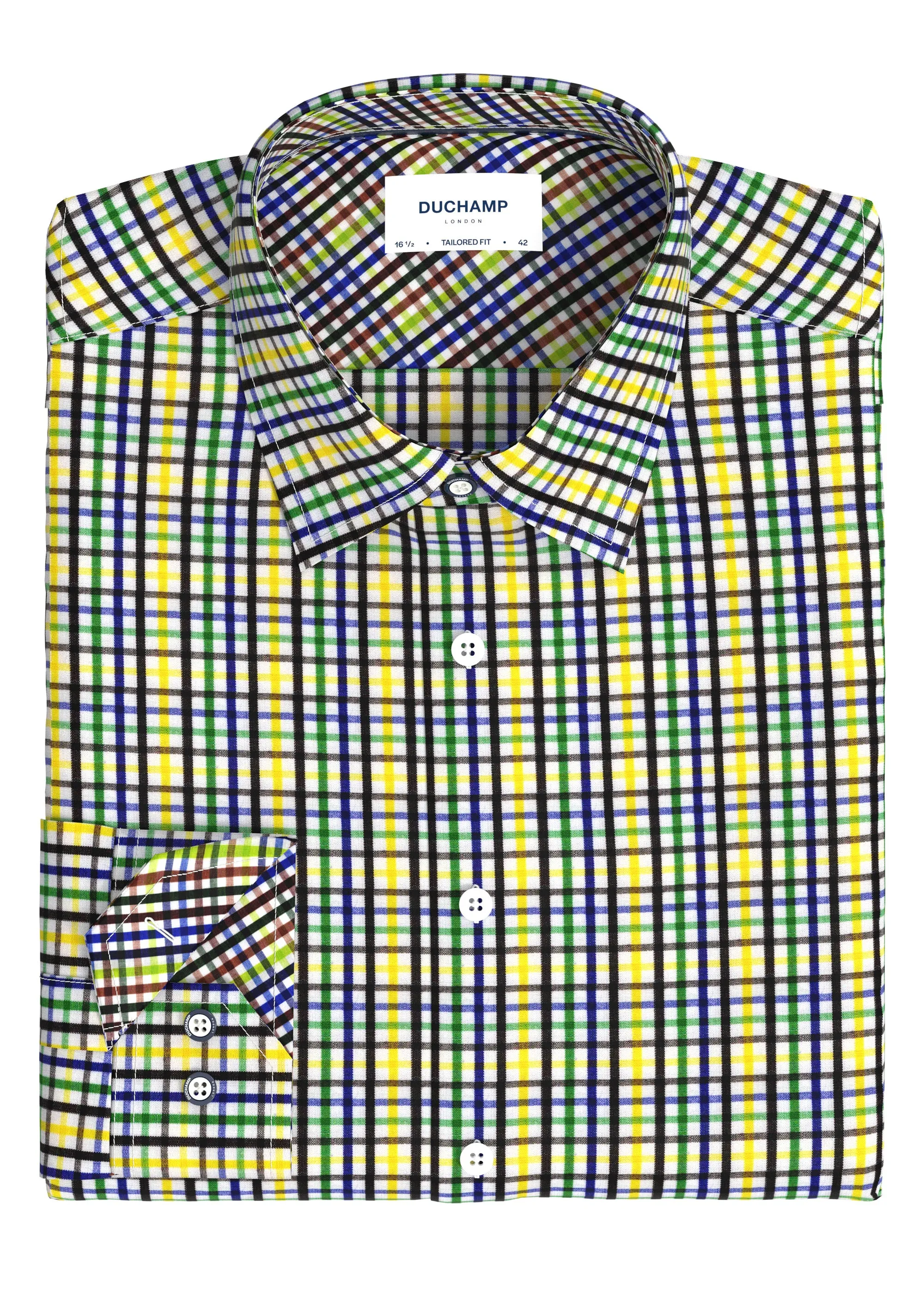 Duchamp London Plaid Dress Shirt