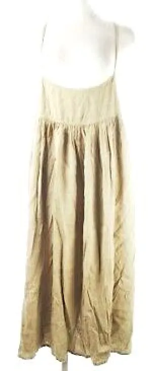 Ebony Ivory Ebonyivory. Mixed Hemp Linen One Piece Cami Dress Long Back Ribbon