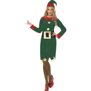 Elf Costume, with Dress, Hat & Belt