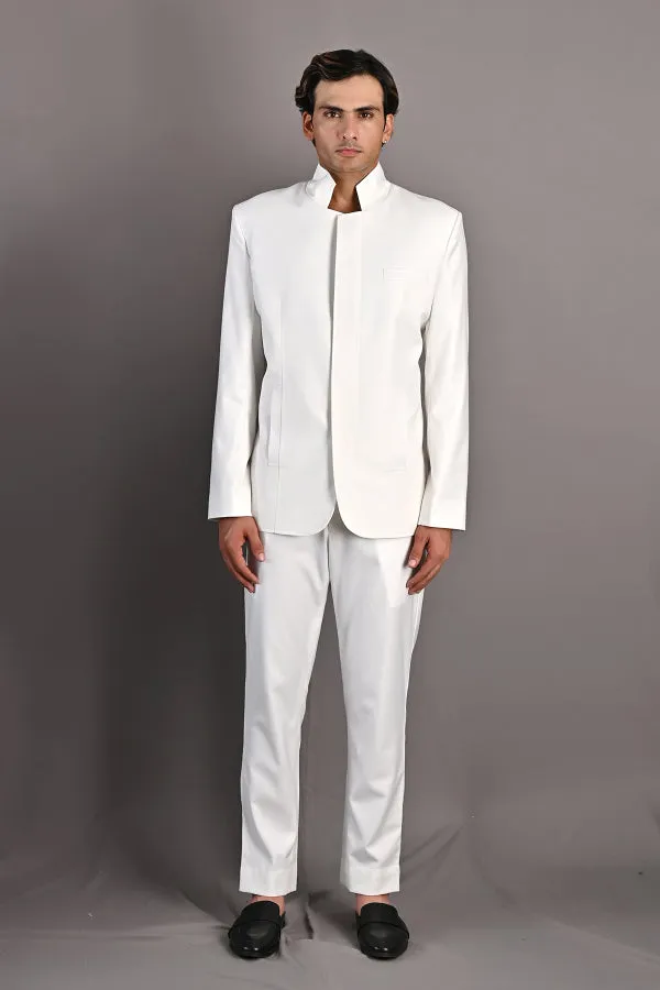 Elm - Off White Jacket Set