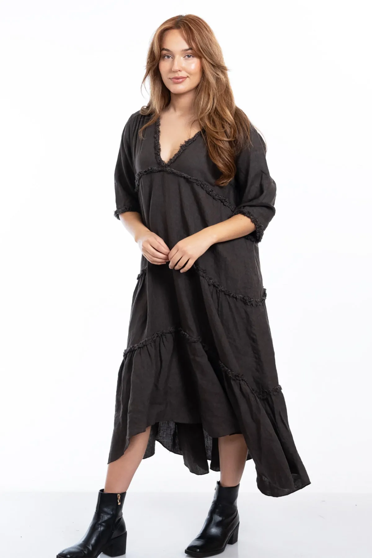 Emily Dress - Chocolate - IC40