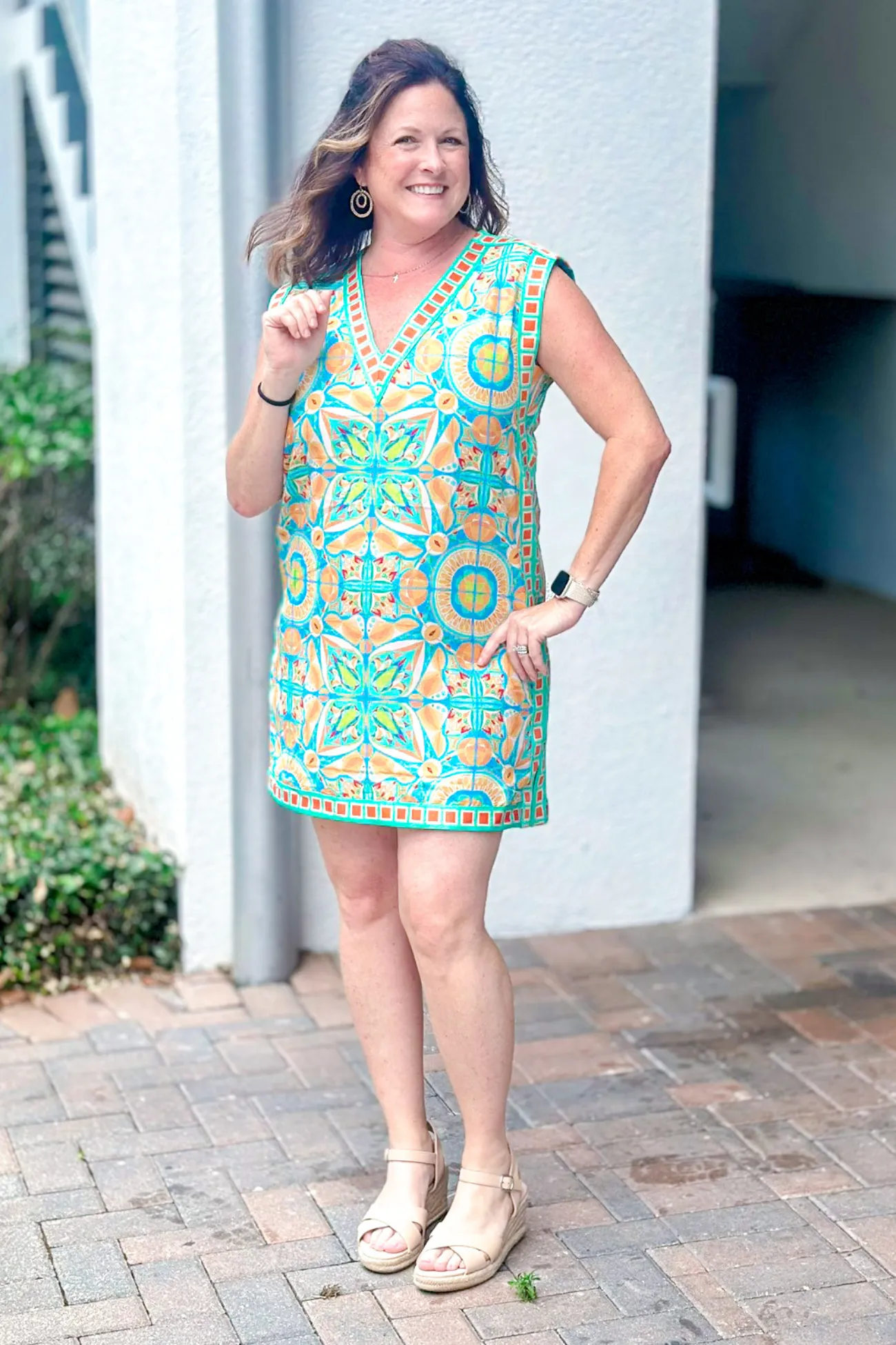 Emily McCarthy Poolside Linen Shift Dress