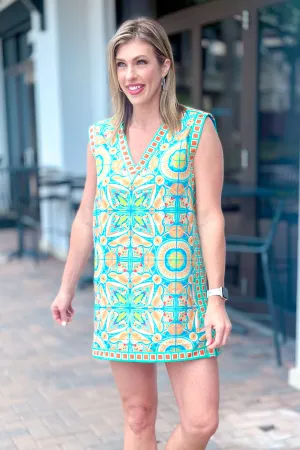 Emily McCarthy Poolside Linen Shift Dress
