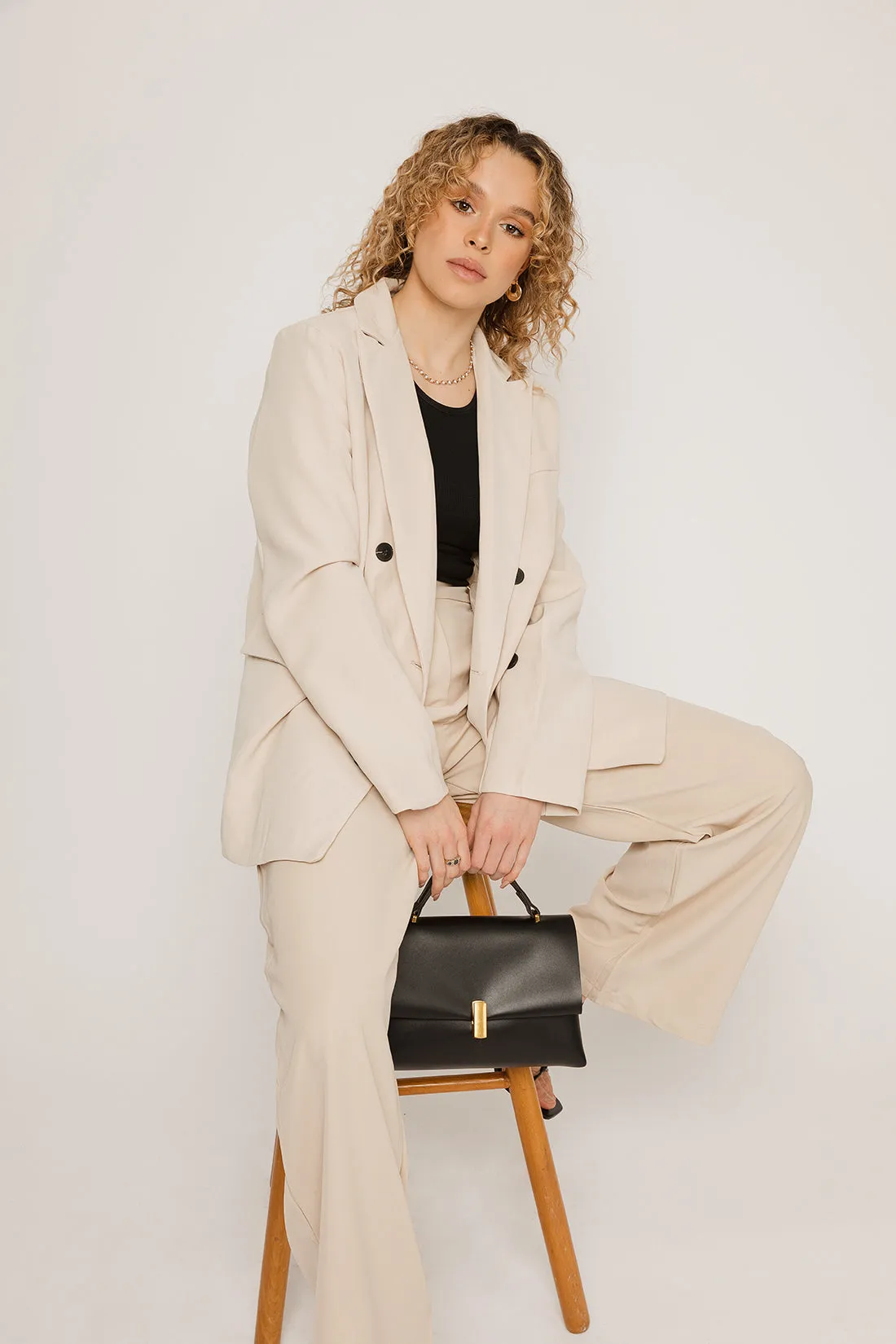 Everleigh Cream Suit Trousers