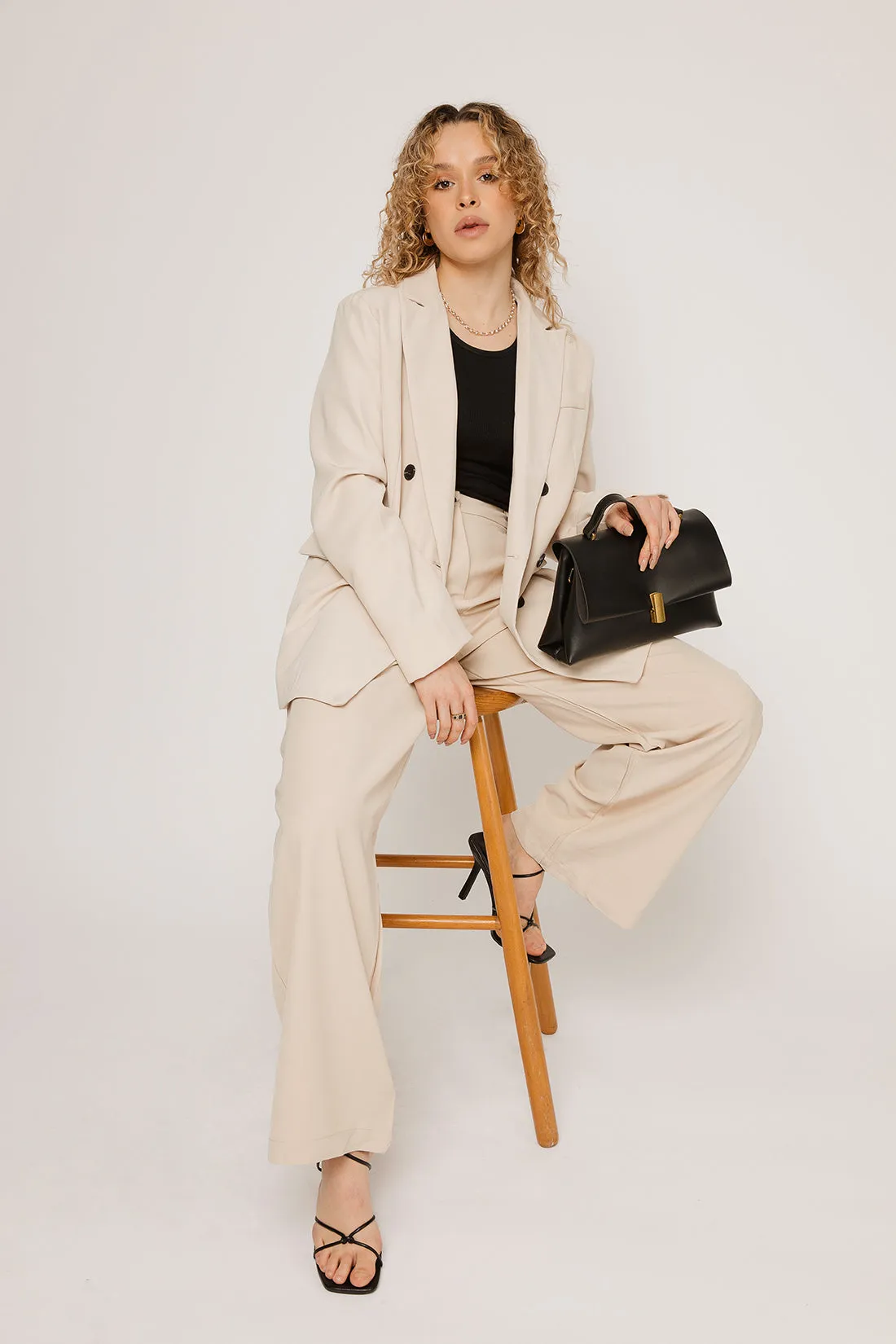 Everleigh Cream Suit Trousers
