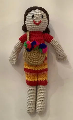 Fair Trade/Handmade Crocheted Cotton Doll: 2 Styles