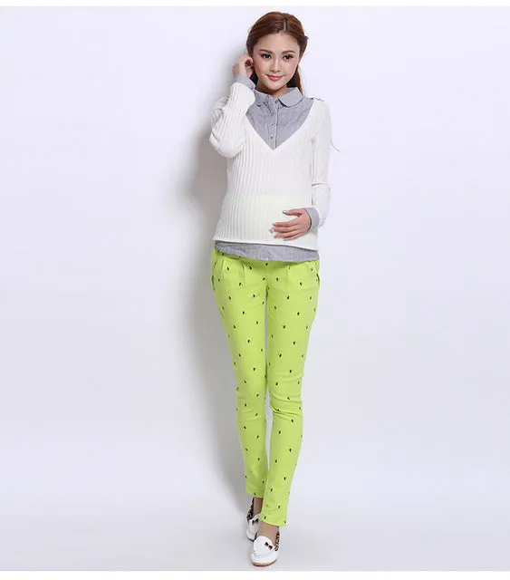 Fashion Maternity Clothing Long Trousers for Pregnant Women